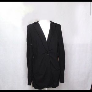 7 For All Mankind Long Black Blazer Size Medium
